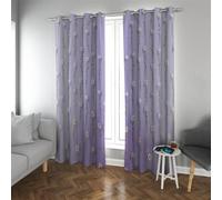 YUNART Daisy Floral Pattern Curtains Blooming Daisy Drapes Thermal Insulated Window Drapes for All Seasons Home Decor Eyelet Top Design 2x W117xL138cm