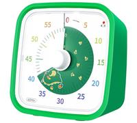 Yunbaoit Dinosaur Disk Visual Timer with Protective Case, 60 Minute Countdown Timer for Kids and Adults, Silent Time Management Tool(Green Dinosaur)