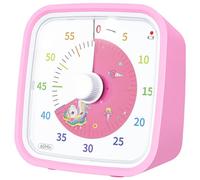 Yunbaoit Unicorn Disk Visual Timer with Protective Case, 60 Minute Countdown Timer for Kids and Adults, Silent Time Management Tool(Pink Unicorn)