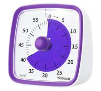 Yunbaoit Visual Timer with Night Light, 60-Minute Countdown Timer for Kids and Adults, Silent Classroom Timer , Time Management Tool for Home, School, or Work (Purple)