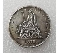 YunBest 1870 Morgan Dollars Old One-Dollars Coins - Old Great American Coin-USA Uncirculated Commemorative Coin-Great Discover History of Coins BestShop