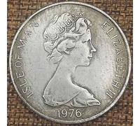 YunBest Best 1976 Antique British Elizabeth II old coin - Great UK Old Coin - United Kingdom Uncirculated Commemorative Gift Coin-Discover History of Coins BestShop