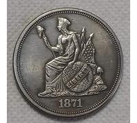 YunBest Best Morgan US Dollars-1871 Old Coin Collecting-US Dollar USA Old Original Pre Morgan Dollar -US plated copper coins BestShop