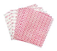 YunBey 100 Pcs Wax Paper Printed Food Wrapping - Greaseproof Basket Liners, Deli Rose and Heart Type Waterproof Wrapping for Bread, Gift Tissue (21 × 25cm)
