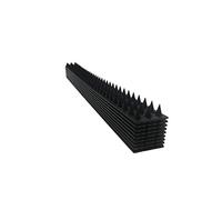 Yuncai Plastic Bird Spikes, 43 * 4 * 3.5cm Spikes to Keep Birds off Roof, Plastic Pigeon Spikes Bird Prevention Spikes (Black, 10pcs)