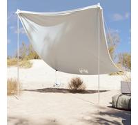 YunCangg Beach Shade Tent Grey with UV Protection, 214 x 236 cm, Lightweight Camping Tent with Sandbags, Foldable for Outdoor, Hiking, Trekking, Festival, Breathable and Windproof