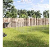 YunCangg Dog Kennel Silver 37.51 m² Steel with Waterproof Polyethylene Roof, Lockable Door, Heavy Duty Grid and Safe Spout for Garden, Patio, Yard and Indoor Use