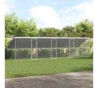 YunCangg Galvanised Steel Chicken Cages 800 x 200 x 200 cm with Waterproof Roof and Lockable Latch System for Safe Run and Protection in the Garden or Outdoor Use