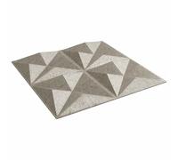 YunCangg Origami Concrete Wall Panels, Pack of 24, 50 x 50 cm, XPS Foam 3D Structure, Wall Cladding for Interior Wall, Ceiling, Living Room, Hallway, Renovation, Refurbishment with Easy Assembly and