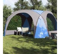 YunCangg Party Tent Blue Waterproof 185T Polyester with PU Coating 455 x 455 x 240 cm, Lightweight Foldable Outdoor Tent with Mosquito Net, Windproof, Ideal for Camping, Festival, Family and Beach