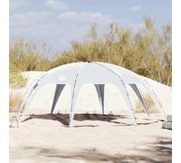 YunCangg Party Tent Grey Waterproof 185T Polyester with PU Coating 618 x 618 x 277 cm, Fibreglass Poles, Foldable, Windproof and Lightweight, Includes Carry Bag