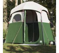 YunCangg Shower Tent 2 People Green Waterproof 185T Polyester with PU Coating 256 x 136 x 225 cm Camping Outdoor Easy Foldable with Removable Raid Tent and Carry Bag Ideal for Trekking