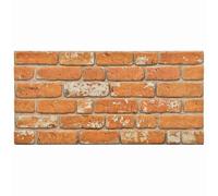 YunCangg Wall Panels Brick Pack of 10 100 x 50 cm EPS Foam Wall Cladding Interior Wall Decoration Renovation Refurbishment with Structure for Living Room Hallway Kitchen Bathroom Mounting Glue