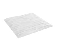 YunCangg Wall Panels Pack of 12 White Stone 50 x 50 cm XPS Foam 3D Wall Cladding Panel for Interior Wall Ceiling Living Room Hallway Renovation Refurbishment Decoration with Easy Assembly and Cut to