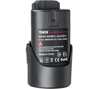 YUNCHI 12V 2000mAh Replacement Battery, Compatible with Bosch Professional 10.8V/12V System (Blue Series)