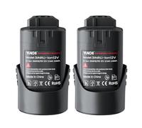 YUNCHI 2.0 Ah Battery Compatible with Bosch Professional 12 V System, Replacement Battery for Bosch Blue Tools with 10.8 V - 12 V, Pack of 2