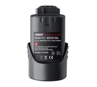 YUNCHI 3.0 Ah Battery Compatible with Bosch Professional 12 V System, Replacement Battery for Bosch Blue Tools with 10.8 V - 12 V
