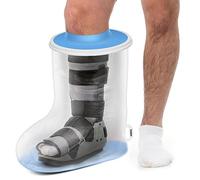 YUNCHI Waterproof Leg Cast Cover for Shower Extra Wide Non Slip for Adults Plaster After Operation Over Boots Large Dressings Bandages Protectors Showering Reusable (XL Lower Leg)