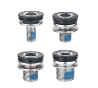 Yundxi 2pcs Bike Hex Crank Arm Fixing Bolts with Caps, Crank Arm Bolt 8mm/10mm/12mm/15mm, Bicycle Bolts, Bicycle Bottom Bracket Screws for Bicycle Square Hole (M8*15)