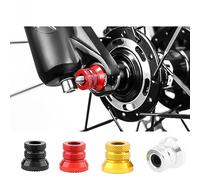 Yundxi 2pcs Rear Axle Nut, Front Axle Nut, Bike Bicycle Front/Rear Axle Nuts, M5 Bike Quick Release Lever Screw (Black)