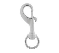 Yundxi 316 Stainless Steel Swivel Eye Lobster Clasp Bolt Snap Clip Hook Set for Keychains, Pet Leashes, Leather Craft Products (1pcs, 68mm)
