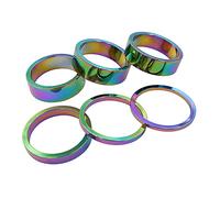 Yundxi Bicycle Headset Spacer, Aluminium Alloy Bike Stem Headset Spacers