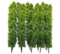 Yundxi Pack of 40 Model Trees 1/150 N Scale DIY Layout Architecture Train Landcape Scenery Accessories