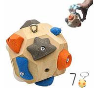 YUNFAN Handcrafted Boulder Block,Build Strength and Precision,Finger Training Tool,3D Rock Climbing Ball,Portable Wooden Climbing Balls,for Grip Strength Training,Gifts for Rock Climbers