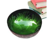 YUNFANG Coco Shell Bowls,Uniquely Colored Drink Bowl | Acai Bowls for Office Home Serving Fruits Nuts Key Storage Table Decorative, Salad Container, Home Decoration