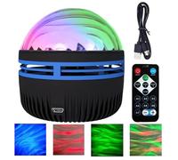 YUNFANG Galaxy Projector, Smart Night Light Star Projector with 14 Light Effects, Remote Control, USB Dimmable, Multicolor, Plastic, Bedroom Decor
