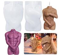 YUNFANG Human Body Shape Resin Molds Sexy Lady Soap Mold Human Body Silicone Mold Naked Women Men Body Shape Candle Mould for DIY Candle Making Homemade Soap Home Craft Making