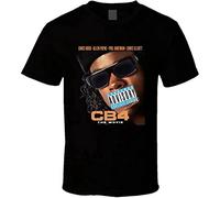 YUNFU Cb4 Retro 90'S Hip Hop Parody Movie T Shirt Black S