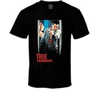 YUNFU True Romance Retro 90'S Movie T Shirt Black S