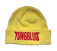 Yungblud Beanie Hat Red Logo Official Unisex Yellow One Size