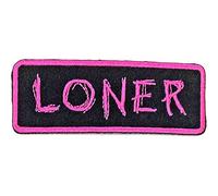 Yungblud Loner Iron On Patch (One Size) (Pink/Black)