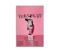 YUNGBLUD Print Album Cover Signed Limited Poster,Music Cover Posters,Pop Hip Hop Rap Singer Star Music Poster Aesthetic Canvas Wall Art for Girl And Boy Teens Dorm Decor 12x18inch(30x45cm) Unframe-sty