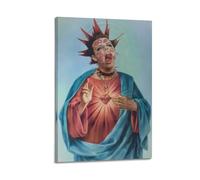YUNGBLUD Print Album Cover Signed Limited Poster,Music Cover Posters,Pop Hip Hop Rap Singer Star Music Poster Aesthetic Canvas Wall Art for Girl And Boy Teens Dorm Decor 08x12inch(20x30cm) Frame-style