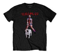 Yungblud T Shirt Strawberry Lipstick Logo Official Mens Black L