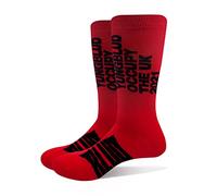 Yungblud Unisex Adult Occupy The UK Socks (7 UK-11 UK) (Red)
