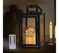 YUNGCHI Sympathy Gift Memorial Flickering Led Candle and Remote Control Lantern for Loss of Loved One Bereavement Funeral Gifts for Loss of Husband Father Mother Remembrance Gifts for Grieving Friend