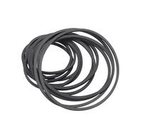 YUNGLOO 20pcs Square Rubber Belts For Devices And Video Drive 1.2mm Strong Rubber Belts Mixed Size 35-65mm Drive Belt Assortment