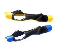 YUNGLOO 2pcs Adjustable Golf Grip Corrector with Handle Improves Swing Accuracy & Consistency Golf Grip Practice Tool