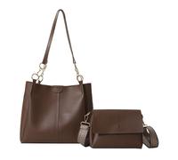 YUNGLOO 2Pcs Contemporary Crossbody Bag for Everyday Use Lightweight PU Underarm Bags Spacious Comfortable Shoulder Strap Lightweight Commuters Bag