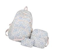 YUNGLOO 3PCS Laptop Backpacks For Girl College School Bookbags Aesthetic Computer Bag School Bags Set For Teens Girls Womens Backpacks For Girl