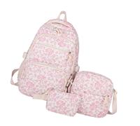 YUNGLOO 3PCS Laptop Backpacks For Girl College School Bookbags Aesthetic Computer Bag School Bags Set For Teens Girls Womens Backpacks For Girl