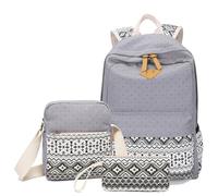 YUNGLOO 3PCS School Backpacks With Pencil Case Lightweights Bookbags For Girl Womens Lovely Bookbags Travel Schools Bag Gift Backpacks For Girl