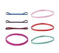 YUNGLOO 7Pcs Elastic Sweatbands Anti Slip Silicone Grip Sweat Absorbing Sports Headbands Breathable Thin Hairband For Men Women Anti Slip Silicone Headband Men Women Unisex Workout