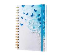 YUNGLOO A 5 Journal Notebook Business Notepads Butterfly Travel Notebook Spirals Stationery