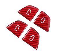 YUNGLOO Automotive Carbon Fiber Switches Panel Protector for Select Model Easy Installation Premium Interior Upgrades Film Door Switches Cover