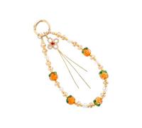 YUNGLOO Beaded Phone Lanyard Fashion Charm Strap Multiple Use Accessories For Keychain Smartphone Decoration Everyday Use Portable Wrist Lanyard For Electronics